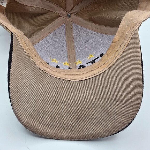 Italia Adults Beige Black Baseball Cap Stars Laurel Leaves Flag Adjustable - Picture 5 of 9